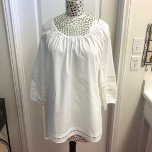 J Jill White Shirt Collection Top